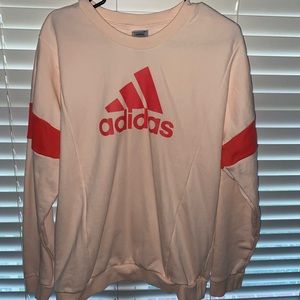 peach adidas sweatshirt